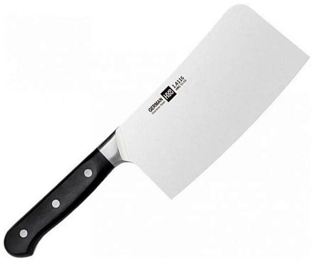 Кухонный нож HuoHou Fire Molybdenum Vanadium Steel Kitchen Knife 170mm. (Black/Черный) - 1