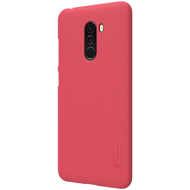 Чехол для Xiaomi Pocophone F1 Nillkin Super Frosted Shield (Red/Красный) - 4