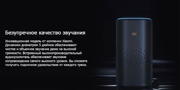 Умная колонка Xiaomi Mi AI Speaker Pro (Black/Черный) - 5