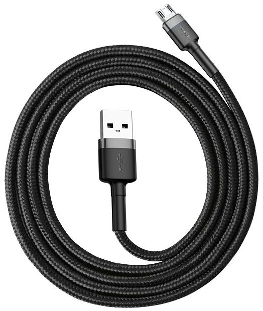 Кабель Baseus Cafule Cable USB For Micro 2.4A 1m CAMKLF-B91 (Black/Черный) - 2