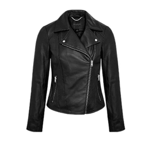 Женская куртка Xiaomi CÉCILE Sheepskin Women's Classic Leather Jacket (Black/Черный) 